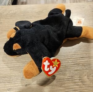 Doby Dog Ty Original Beanie Baby - Tag Errors, PVC Pellets, Style 4110